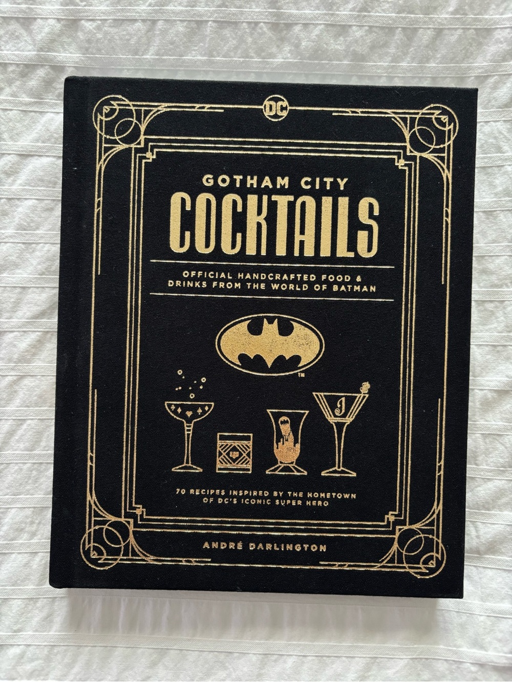 Gotham City Cocktails Book - Black & Gold